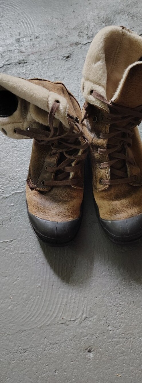 Palladium Tan Brown Lace-Up Leather Winter Boots